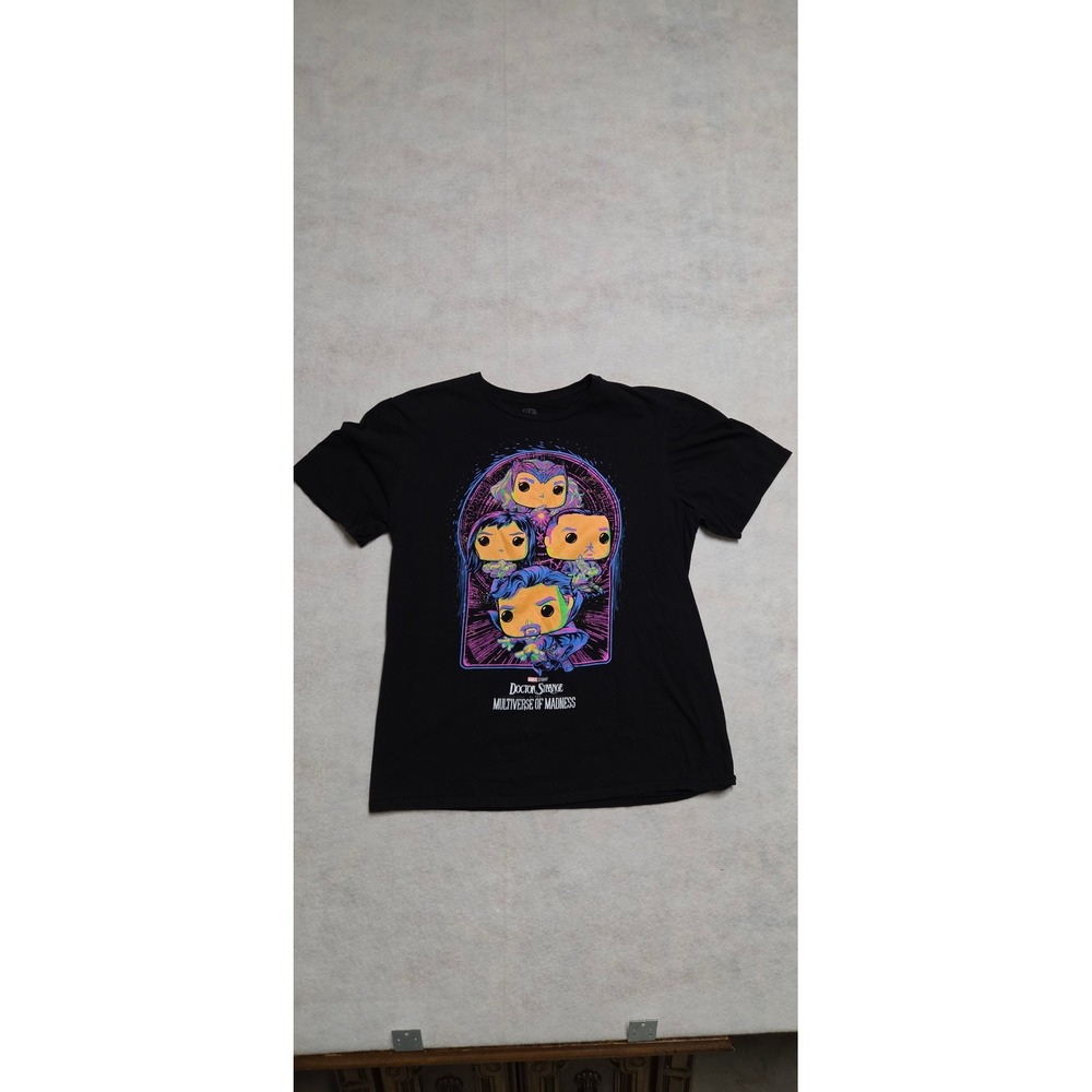 Funko Pop Marvel Doctor Strange Multiverse of Madness Shirt Size M Black Graphic